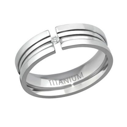 Titanium Line Ring